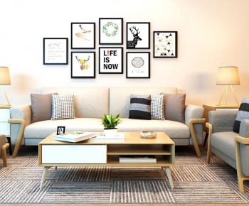 Modern Nordic Style Sofa Combination-ID:804281955
