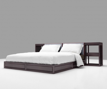 Modern New Chinese Style Double Bed-ID:691861822