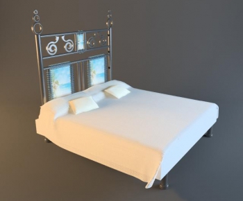 European Style Double Bed-ID:870819971