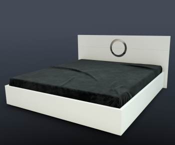 Modern Double Bed-ID:889283375