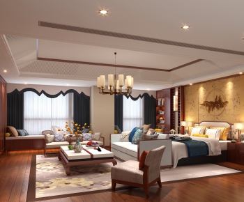 New Chinese Style Bedroom-ID:996533295