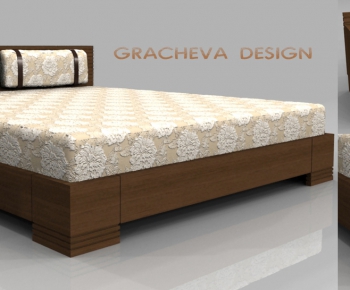 Modern Double Bed-ID:783232749