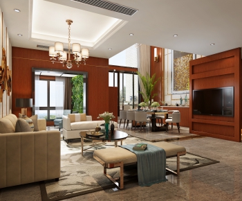 Modern Hong Kong Style A Living Room-ID:501314748