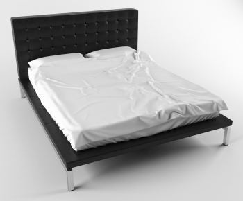 Modern Double Bed-ID:873952733