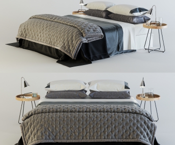 Modern Double Bed-ID:129632465