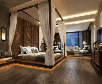 New Chinese Style Bedroom-ID:394506649