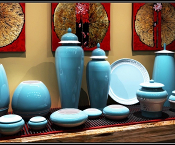中式新中式花瓶器皿组合-ID:351027573