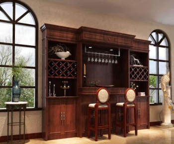 American Style European Style Wine Cabinet-ID:469451688