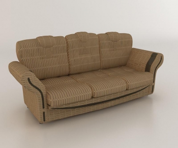 Simple European Style Three-seat Sofa-ID:249731188