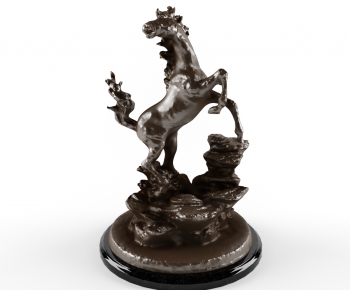 现代欧式动物马雕塑-ID:581916615