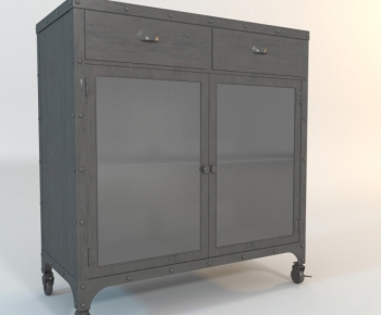Industrial Style Side Cabinet-ID:664815462