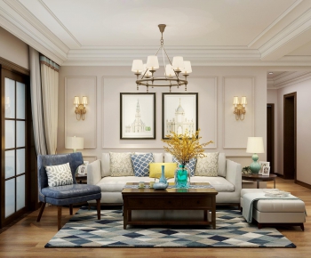 American Style A Living Room-ID:645378168
