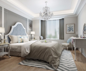Simple European Style Bedroom-ID:887596554
