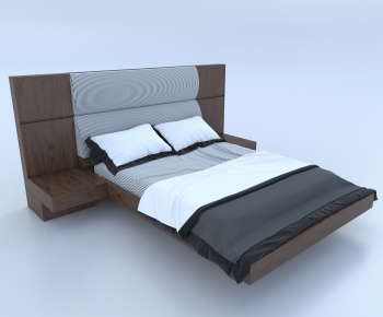 Modern Double Bed-ID:408016349