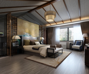 New Chinese Style Bedroom-ID:321490425