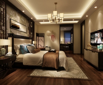 New Chinese Style Bedroom-ID:775420175