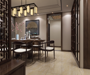 New Chinese Style Dining Room-ID:723293367