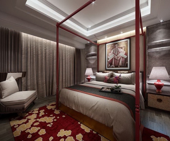 New Chinese Style Bedroom-ID:216847428