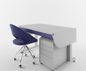 Modern Computer Desk And Chair-ID:481234316