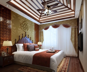 Southeast Asian Style Bedroom-ID:576952919