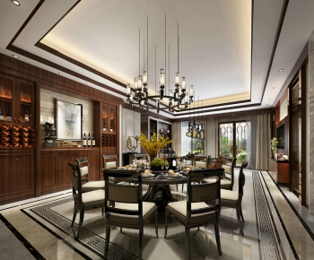 New Chinese Style Mix And Match Styles Dining Room-ID:664409132