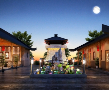 New Chinese Style Courtyard/landscape-ID:917807545