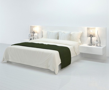 Modern Double Bed-ID:980430747