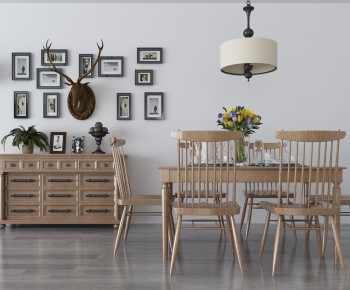 Nordic Style Dining Table And Chairs-ID:728234527