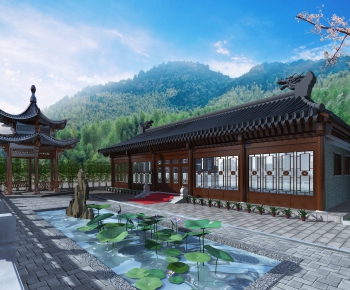 Chinese Style Ancient Architectural Buildings-ID:973582953