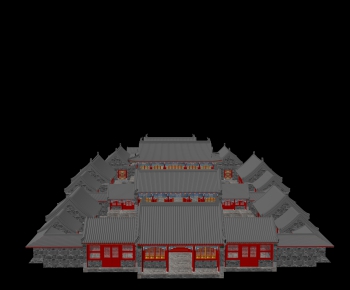 Chinese Style Ancient Architectural Buildings-ID:432848264