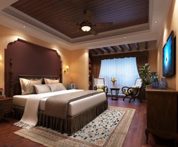 Southeast Asian Style Bedroom-ID:417184394