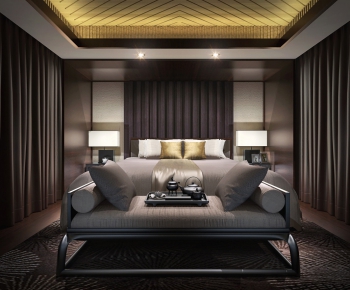New Chinese Style Bedroom-ID:661509215
