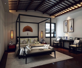 New Chinese Style Bedroom-ID:104753378