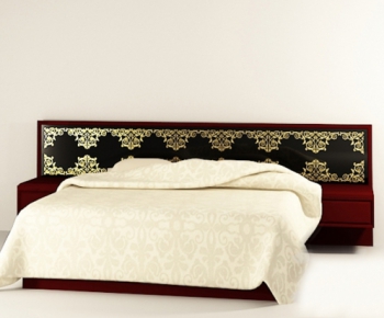 Modern Double Bed-ID:797846775