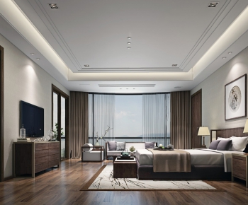 New Chinese Style Bedroom-ID:552182299