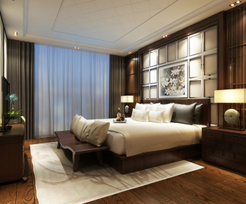 New Chinese Style Bedroom-ID:464730866