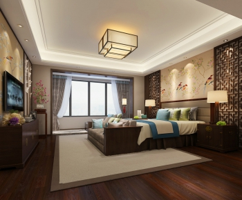 New Chinese Style Bedroom-ID:757382663