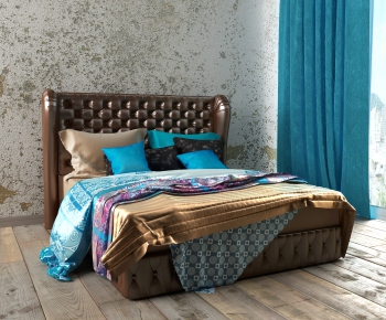 Modern Double Bed-ID:221253985