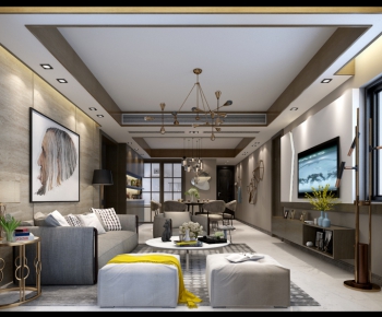 Modern A Living Room-ID:780038596