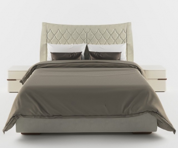 Modern Double Bed-ID:714836137