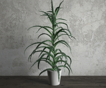 Modern Potted Green Plant-ID:322764245