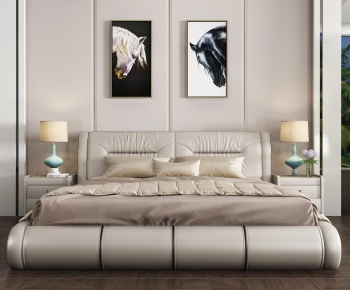 Modern Double Bed-ID:630018236