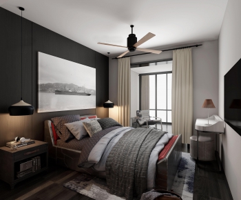 Nordic Style Bedroom-ID:383242264