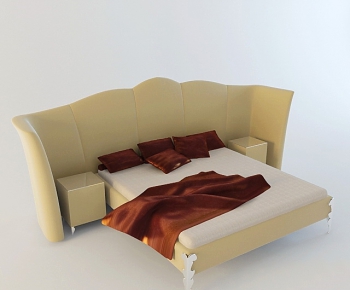 Modern Double Bed-ID:795571691