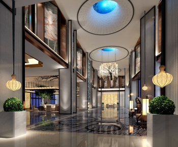 New Chinese Style Lobby Hall-ID:995471572