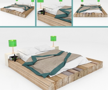 Modern Double Bed-ID:654198364