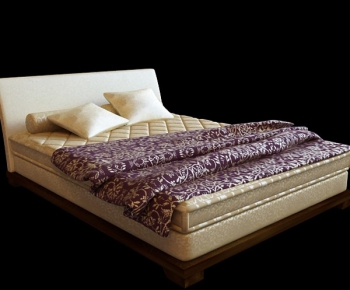 Modern Double Bed-ID:713608782