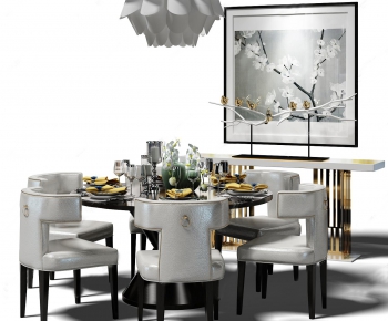 Modern Dining Table And Chairs-ID:964979573