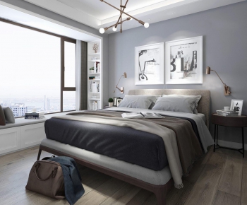 Modern Nordic Style Bedroom-ID:501202352