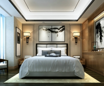 New Chinese Style Bedroom-ID:212658674